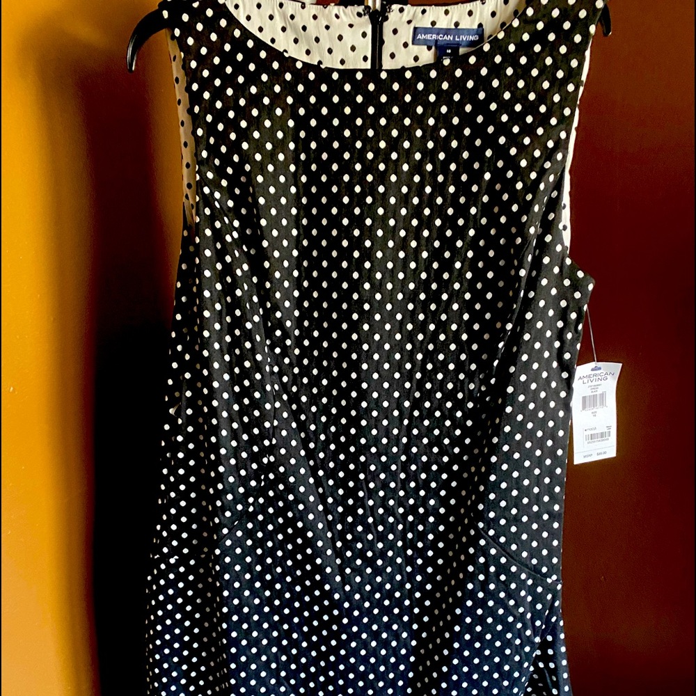 Macy’s black and white polka dots